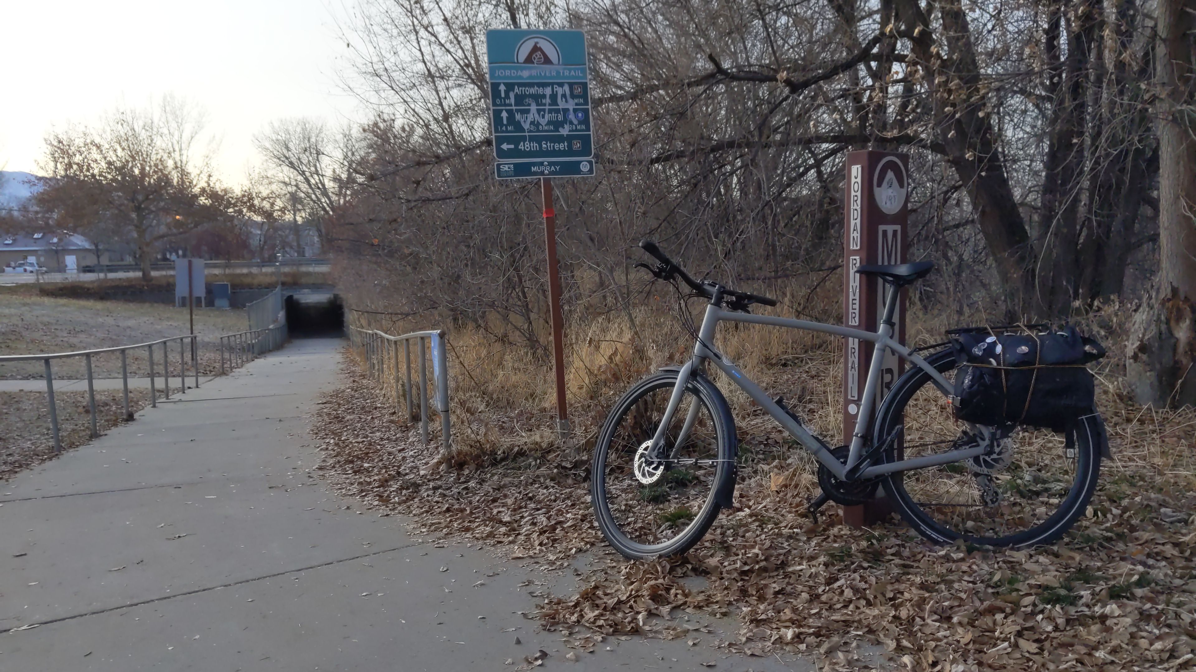 Bicylce on bike path